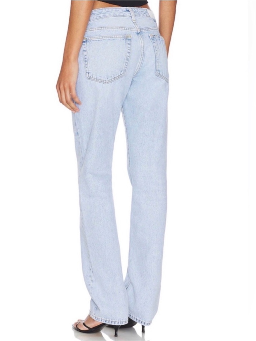 Re/Done Light Blue Straight Leg Jeans - Picture 3 of 9